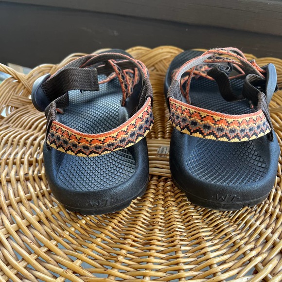 Chaco ZX2 W sz 7 multi orange/gray Hiking Water Double Strap Sport Athletic - Picture 5 of 8